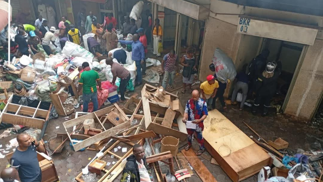 Incendie au marché Central de Yaoundé : plusieurs boutiques réduites en cendres
