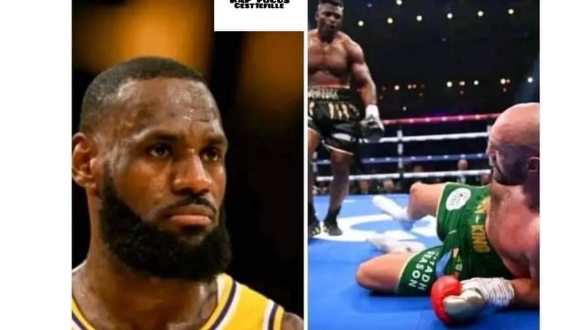 Fury envoyé au tapis mais vainqueur, LeBron James se déchaîne et crache le morceau