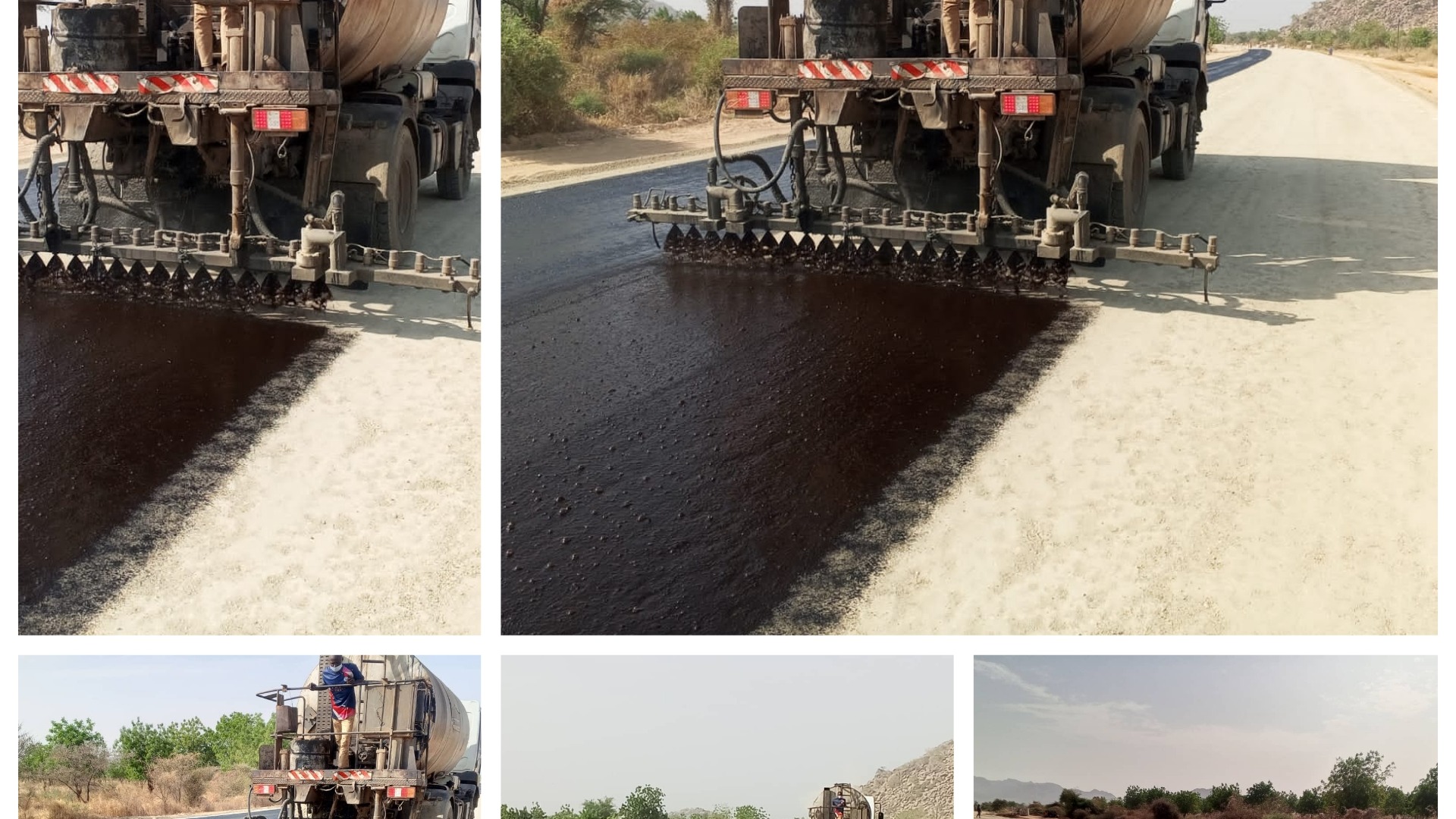 Reconstruction de la section Mora-Tchakamari : l’entreprise achève 18 ouvrages et entame l’imprégnation dans le but de préparer la couche de base
