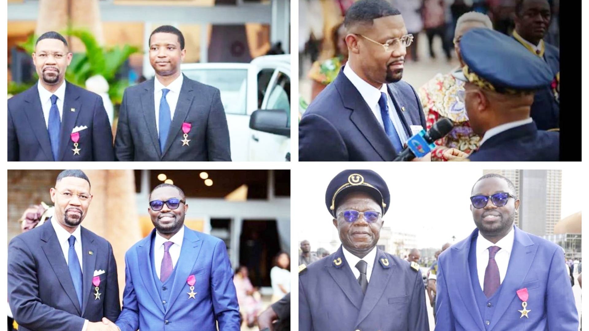 Fête nationale Paul Biya décore trois valeureux jeunes compatriotes