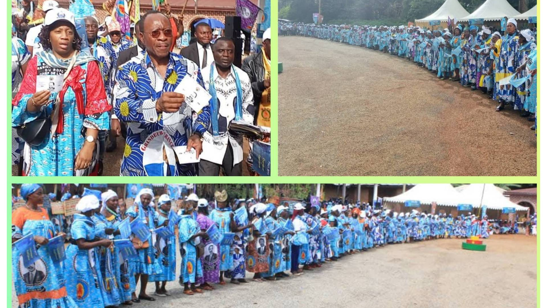 Grosse mobilisation des populations  en faveur de Paul Biya candidat du RDPC : Emmanuel Nganou Djoumessi était à Bamesso