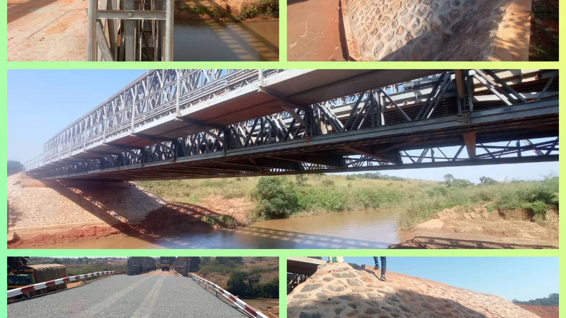 Pont en structures métalliques Acrow sur le Mayo Taram : les travaux attendent d’être réceptionnés dans la région de l’Adamaoua
