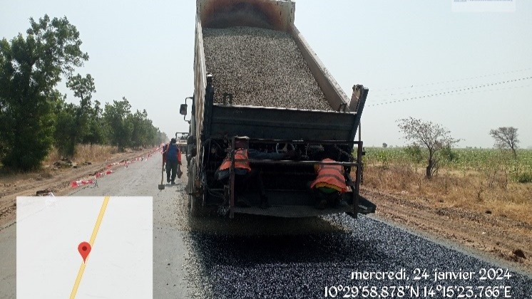 Nationale 1 : les travaux de remise à niveau du tronçon de route Maroua -Laf- Magada (60 km) avancent
