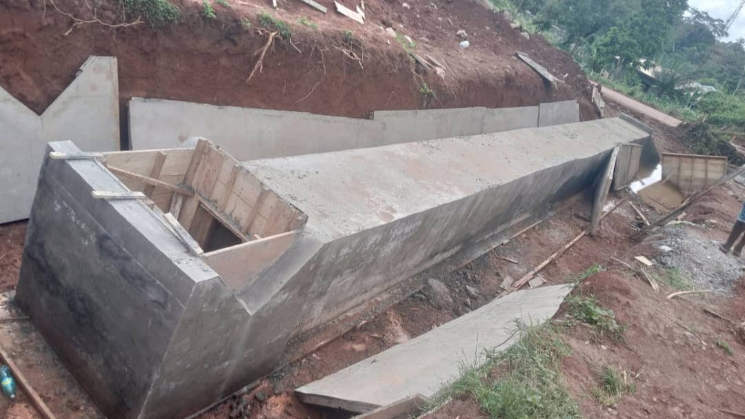 Construction de l'itinéraire Intersection N1(Nkometou Dispensaire)- Carrefour Ekabita -Carrefour Febé village: l'entreprise démarre les ouvrages hydrauliques