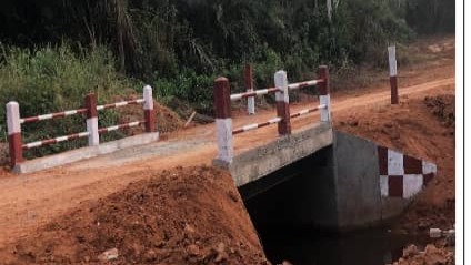 Construction de cinq ponts effondrés dans le groupement Maka'a-Ovang-Yebekolo et aménagement des voies d'accès: les travaux sont réalisés à 58, 9%