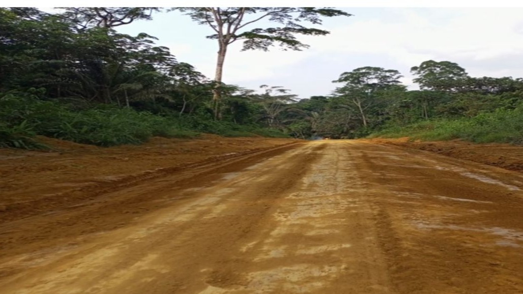 Route communale en terre Mendjimi Ebozi-Abang Minko (53,3 km) dans la Vallée du Ntem: l'entreprise en avance sur les travaux