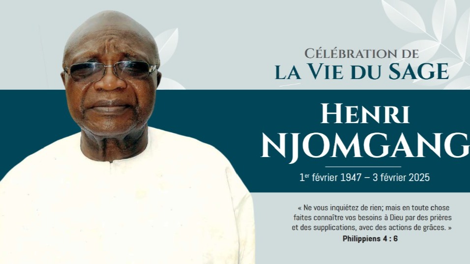 Hommage à HENRI NJOMGANG Président de l’Association pour l’Education et le Développement, Organisation fondatrice de l’Université des Montagnes Décédé le 03 février 2025