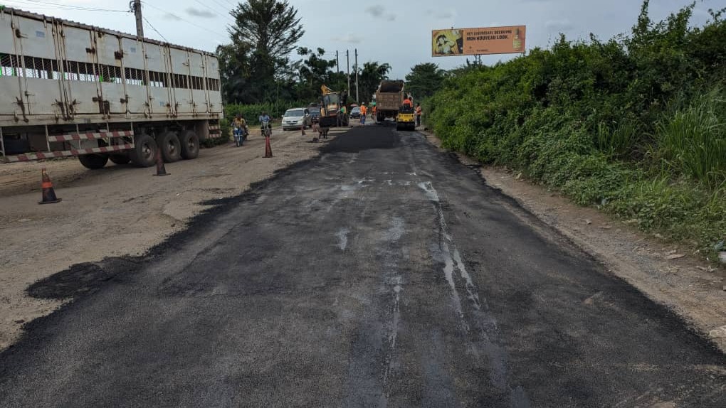 Entretien de la Nationale N°3 : des travaux en cours sur la section Bekoko-Limbe-Idenau