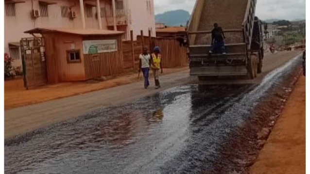 Infrastructure Development projet in the Mefou and Afamba Division: overall 7 km of road under construction