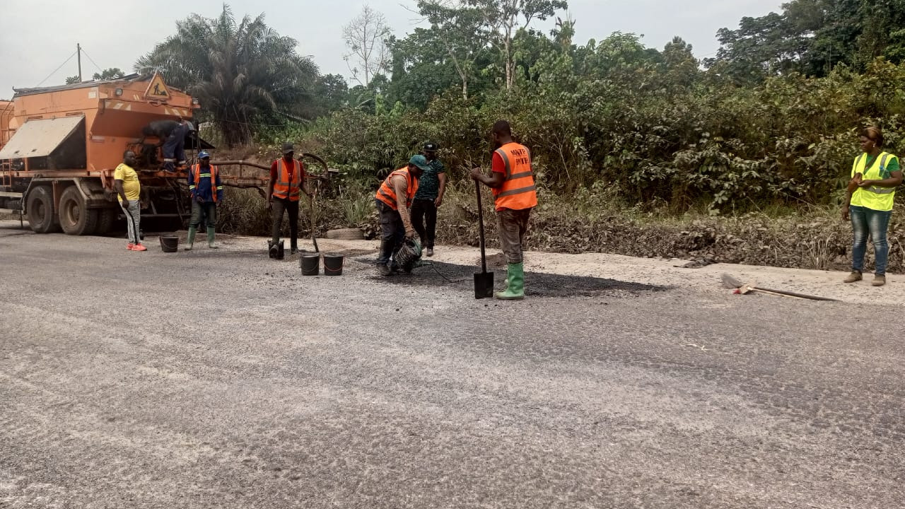 Entretien de la route Edéa – Kribi (N7) : des points critiques traités sur plus de 15,7 km 
